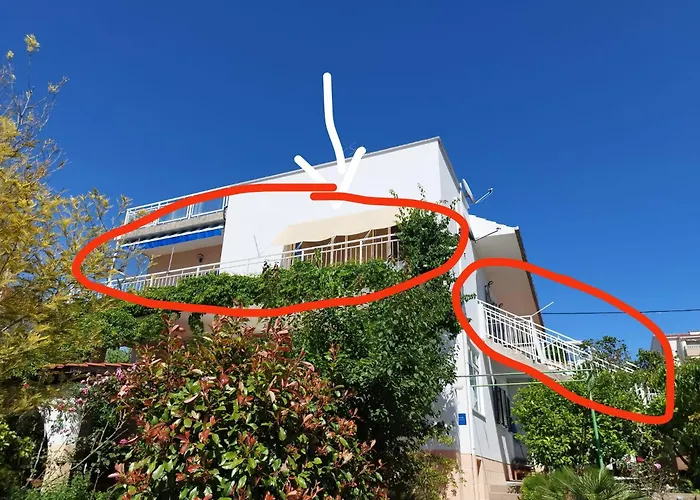 Appartamento Tudija Apartment3-west Side Place, 90m2, Big Terrace, Beautiful Front View Traù